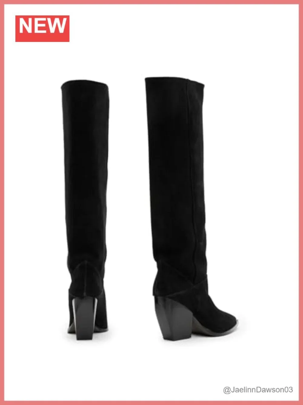 Suede Over-the-Knee Pull-On Slouch Boot Pointed Toe Casual